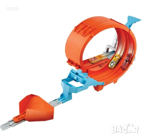 Писта HotWheels с лупинг за 2 колички Hot Wheels Loop + БОНУС, снимка 2 - Коли, камиони, мотори, писти - 54662471