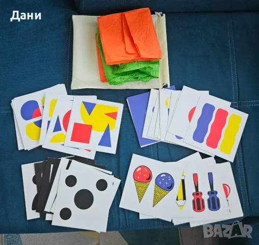 Продавам много запазени бебешки играчки Little Dutch, жирафа Софи, Стич, карти с визуални стимулации, снимка 10 - Други - 55619745