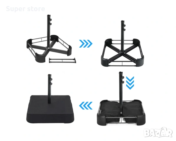Градински чадър, снимка 3 - Градински мебели, декорация  - 54114259