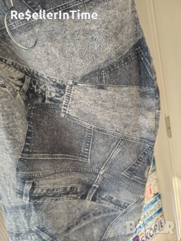 Дамска мини рокля имитация на деним, Divided H&M + подарък очила сърца, снимка 5 - Рокли - 54345918