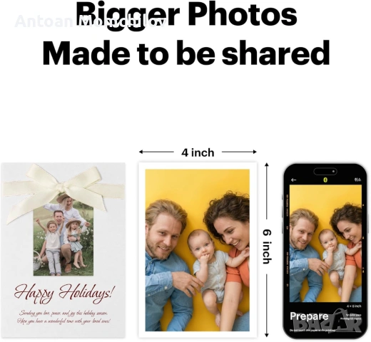Фотопринтер KODAK Dock Plus 4x6 за телефон, снимка 9 - Друга електроника - 54874948