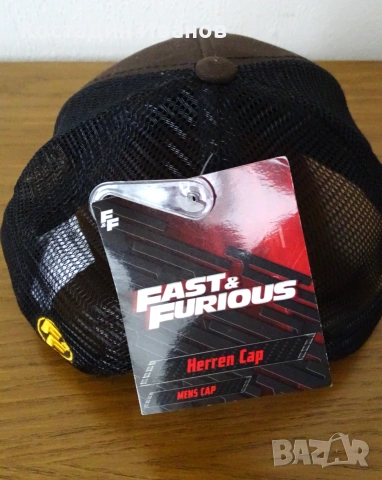 Fast & Furious Доминик Торето нова шапка с етикет Бързи и Яростни 
