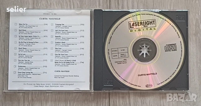 Curtis Mayfield ‎– Curtis Mayfield Оригинален диск Издание 🇩🇪 GERMANY 1994г Стил:FUNK, SOUL Състоя, снимка 3 - CD дискове - 55149352
