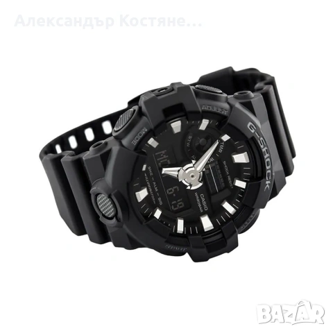 Нов часовник Casio G-Shock GA-700-1BER - гаранция, снимка 3 - Мъжки - 55213816
