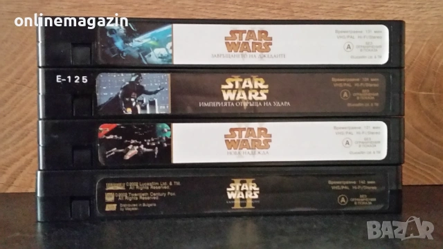 Видеокасети " ЧЕТИРИЛОГИЯ STAR WARS  " БГ субтитри  VHS, снимка 4 - Други жанрове - 54730018