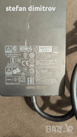 Microsoft Surface 199W AC, модел 1931, 15.35V 12.96A, снимка 4 - Лаптоп аксесоари - 54387531