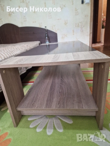 ХОЛНА МАСА ДЪБ СОНОМА БРИЛЯНТ  Ш:120см / Д:58см / В:45 см, снимка 7 - Маси - 54037766