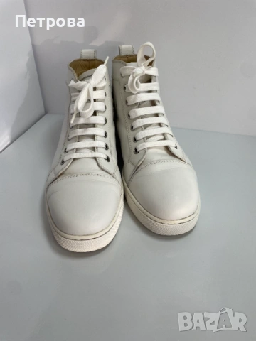 Кожени маратонки Christian Louboutin 38 Оригинал, снимка 3 - Маратонки - 54440394