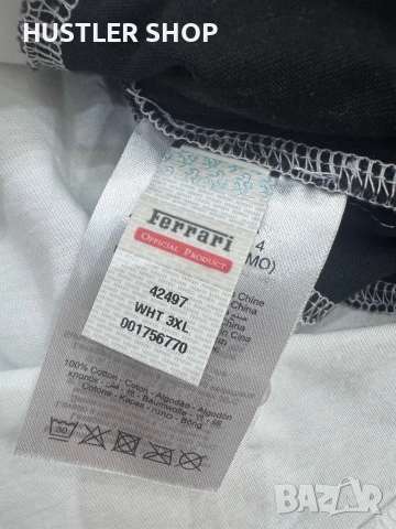 Мъжка тениска с яка FERRARI. Размер XL/2XL, снимка 5 - Тениски - 54383012