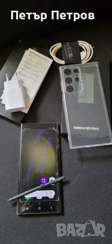 Samsung Galaxy S23 Ultra 512GB 12GB RAM Green ПЪЛЕН КОМПЛЕКТ!-Неразличим от НОВ!-430 ЕВРО!, снимка 2 - Samsung - 53983776