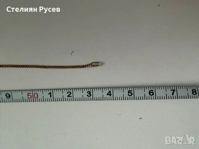 2.69гр НА 8 КАРАТА  са 1.53грама на 14к / златен женски дамски ланец колие синджир / злато / GOLD ко, снимка 3 - Колиета, медальони, синджири - 55089330