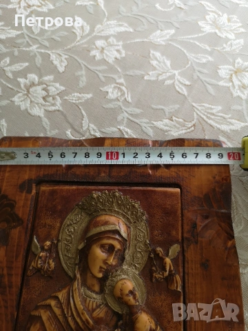 дървена икона, снимка 4 - Икони - 54291940
