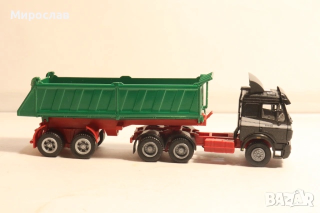 HERPA H0 1/87 MERCEDES BENZ САМОСВАЛ ГОНДОЛА КАМИОН МОДЕЛ, снимка 6 - Колекции - 54031379