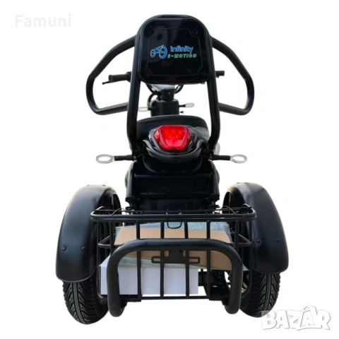 Електрическа Триколка PUDDING 1800W - Черна, снимка 3 - Мотоциклети и мототехника - 53777297