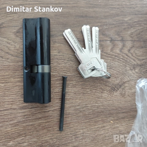 Патрон за врата 40/60мм, Якимов секрет , 5 ключа,Дин палец Покритие черен мат , снимка 3 - Други - 55157623