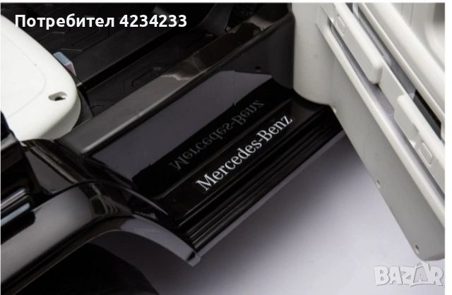 Акумулаторен джип Mercedes EQG Electric G-Class 12V с отварящи се врати меки гуми 4x4, снимка 9 - Коли, камиони, мотори, писти - 55244553