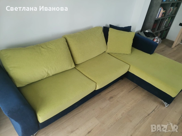 Диван и лежанка, снимка 4 - Дивани и мека мебел - 54948798