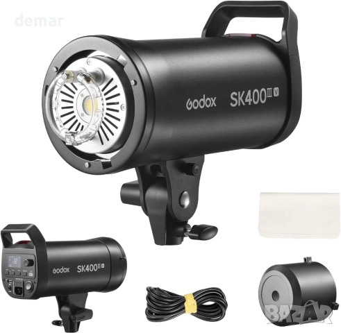 Godox SK400III-V 400Ws студийна светкавица-стробоскоп, GN65 5700K, 10W