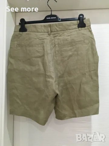 Zara Men's линен бленд мъжки панталонки 31, снимка 2 - Къси панталони - 55578572