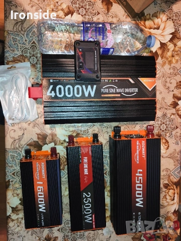 Инвертор на напрежение 12v-220v чиста, снимка 2 - Друга електроника - 54889793