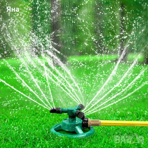 Зелена въртяща градинска пръскачка на 360 градуса за вашата градина, снимка 2 - Напояване - 54194700