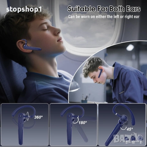 Bluetooth слушалки Atheewon, безжични Bluetooth слушалки с ENC микрофон за шумопотискане, 120 часа р, снимка 6 - Bluetooth слушалки - 54253744
