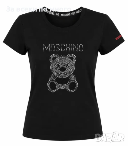 🎀Дамска Тениска с Камъчета Moschino