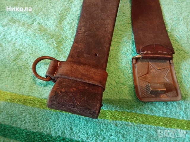 Стар войнишки колан БНА сержантски, снимка 5 - Антикварни и старинни предмети - 54211497