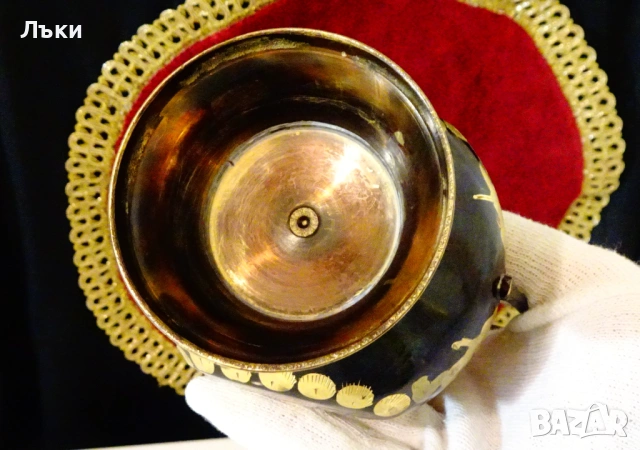 Бронзова ваза,свещник,позлата. , снимка 7 - Антикварни и старинни предмети - 54071335