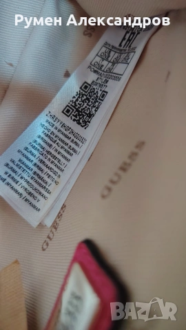 Нова дамска оригинална розова чанта Guess Velina Mini Bag, снимка 11 - Чанти - 55179812
