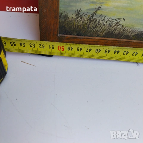 НАЙ ДОБРАТА ОФЕРТА Стара немска картина Подписана  WS (1950-60), снимка 3 - Картини - 54668811