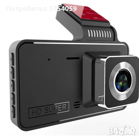 Видеорегистратор DUAL LENS FULL HD1080 с 3 лещи и нощно виждане, снимка 6 - Камери - 55182702