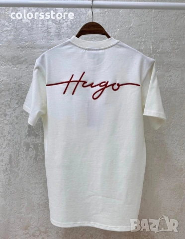 Мъжка бяла тениска Hugo/IM1545, снимка 2 - Тениски - 54661463