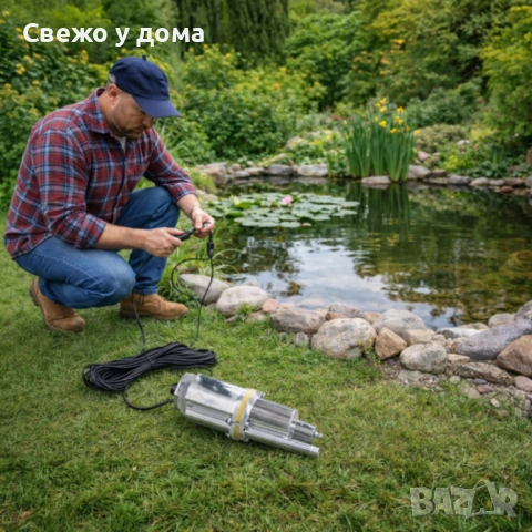 Дебит - Помпа за чиста вода с горно засмукване за дълбоки кладенци 1500W 1100L, снимка 7 - Напояване - 54564898