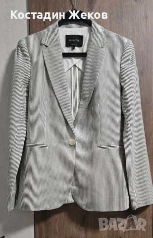 . Дамски блейзър на вертикални райета 🖤 Massimo Dutti. 🖤 Като ново. 