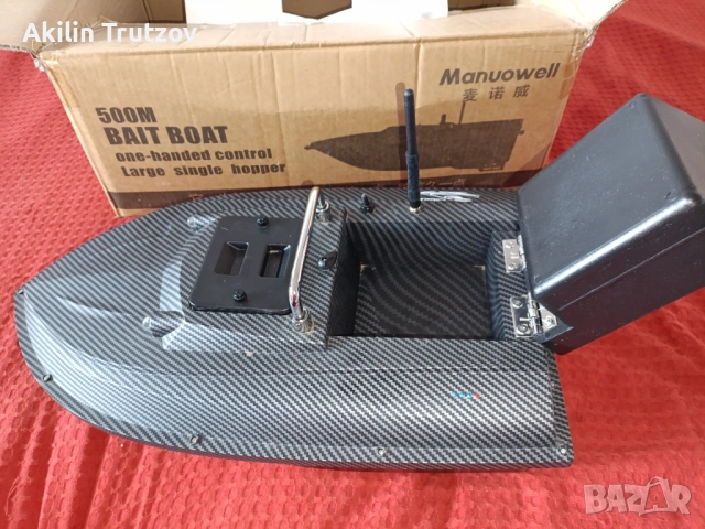 Продавам лодка за захранка Manuowell D001+GPS, снимка 2 - Такъми - 54641981