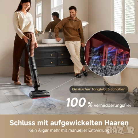 Прахосмукачка за Сухо и Мокро Dreame H15S 21000Pa, AI рамо, 180° Плосък Дизайн, Самопочистване 90°C!, снимка 2 - Прахосмукачки - 54171131