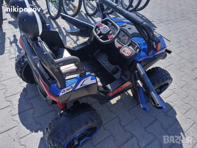SAFARI двуместен акумулаторен джип JAKARTA 4x4 син, снимка 8 - Коли, камиони, мотори, писти - 55440276