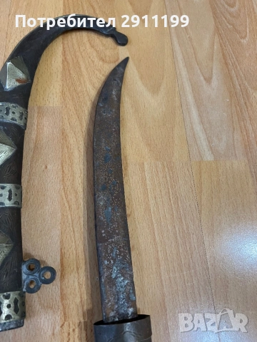 Стара арабска кама / ханджар, снимка 4 - Антикварни и старинни предмети - 54281106