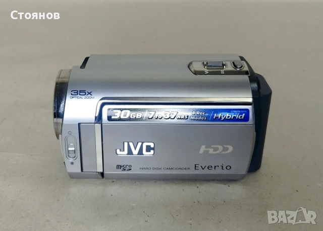 Дигитална хибридна видео камера JVC GZ-MG330 (30 GB HDD + SD), 35x оптичен зум, Japan
