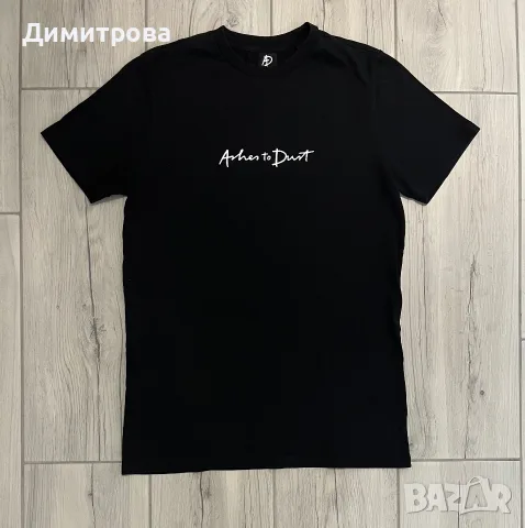 Черна памучна тениска 