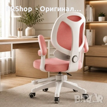 Ергономичен детски стол KO53R - розов/бял, снимка 11 - Столове - 54966227