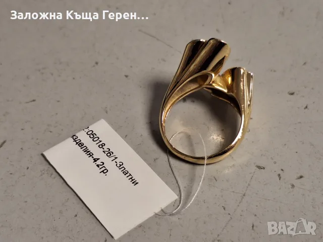 Златен Пръстен - 14к. - 4,20гр., снимка 3 - Пръстени - 55348366