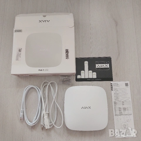 Алармен Хъб Ajax Hub 2 (2G) Jeweller – Бял / Безжична Централа с Фотоверификация