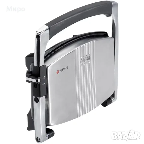 Сандвич тостер Breville Panini VST025X-01, 1000 W, Незалепващи плочи, Черен/Инокс, снимка 2 - Тостери - 55641096
