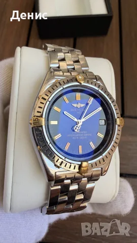 Breitling Wings Windrider B10350 Automatic COSC | Steel & 18K Gold | Оригинален, снимка 3 - Мъжки - 55359063