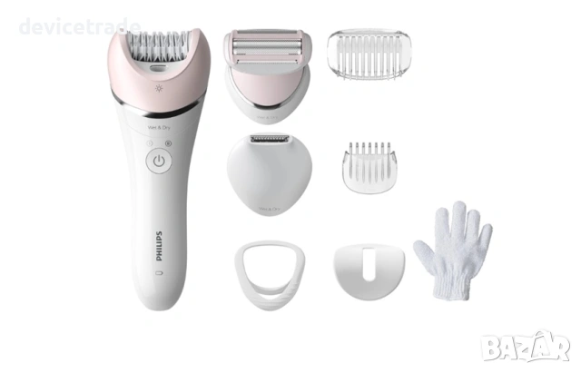 Епилатор Philips Seria 8000 BRE721/00, Суха/мокра кожа