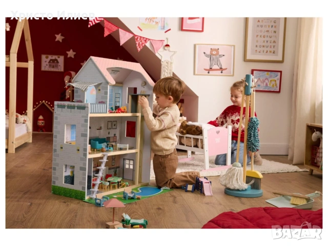 Дървено легло за кукли люлка , снимка 3 - Кукли - 54349617