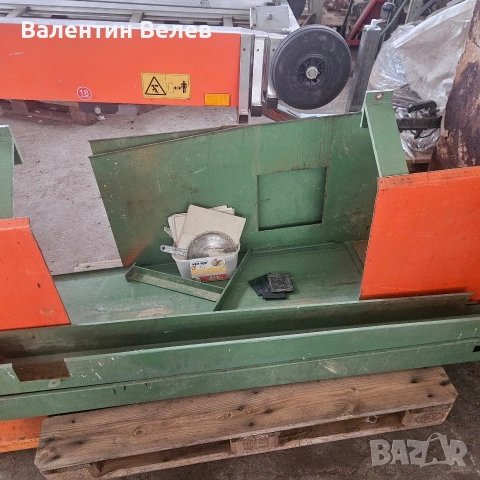 гръцки автоматичен циркуляр с подрезвачи,дължина на ряза 3600мм.ширина на ряза 1200мм., снимка 13 - Други машини и части - 54215501