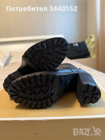 Дамски кожени боти Michael Kors №36 – черни, като нови, снимка 8 - Дамски боти - 54012710